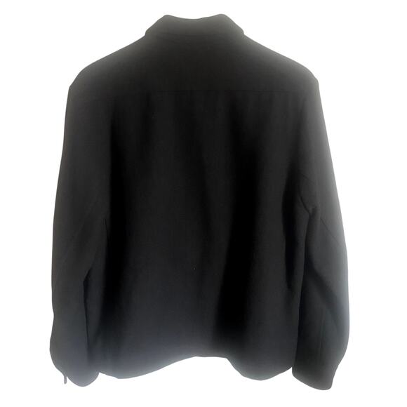 H&M Men's Black Wool Four Pocket Button Front Lined Coat Size Medium - Picture 2 of 9